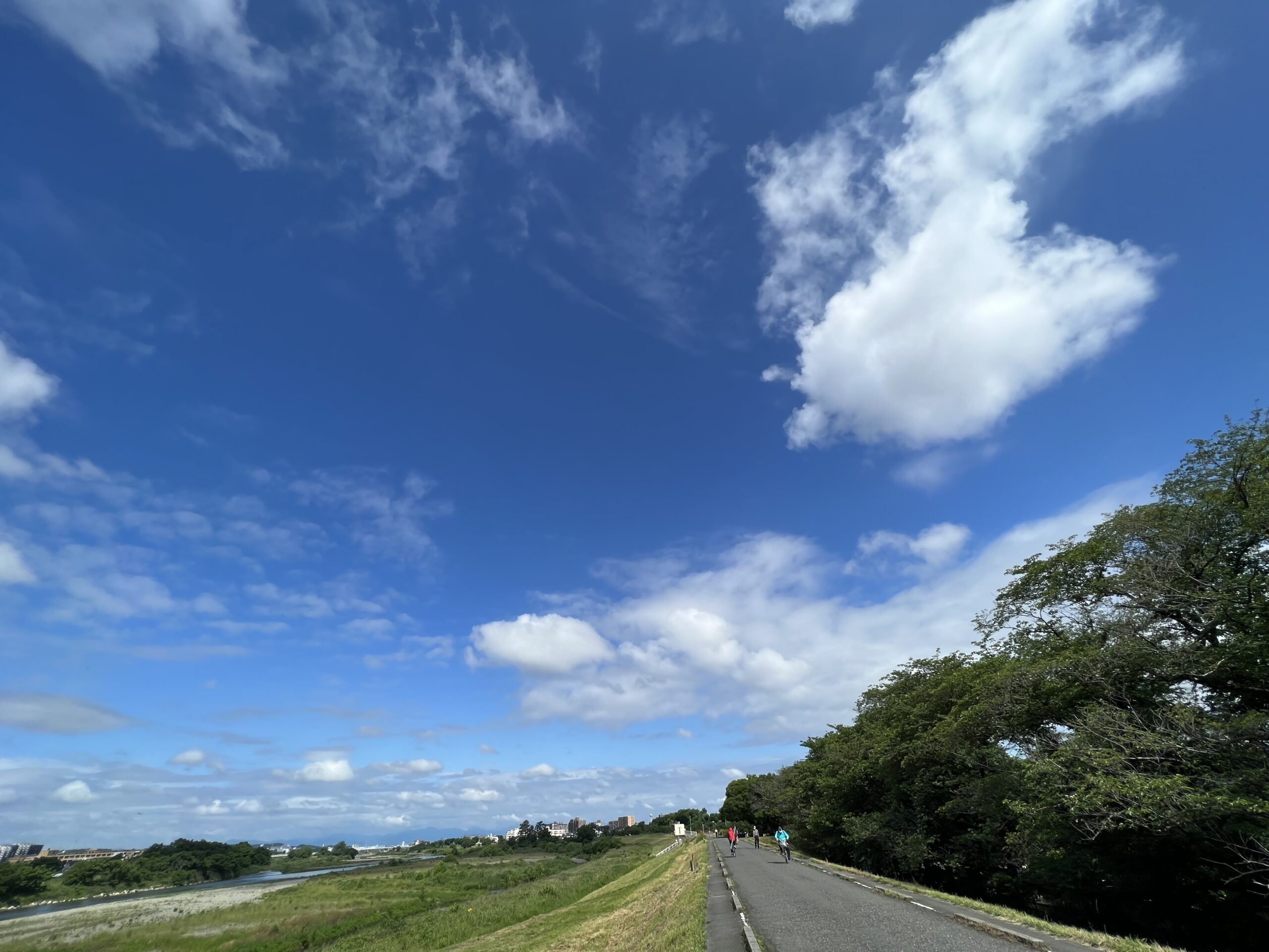 青空と緑の風景